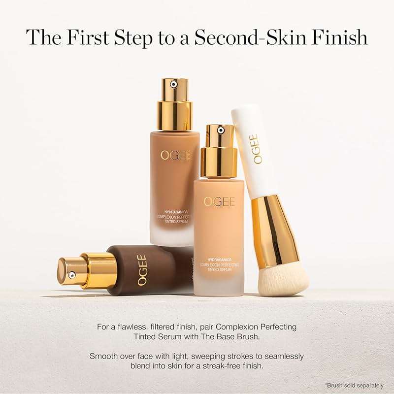Ogee Complexion Perfecting Liquid Foundation - Lightweight Tinted Moisturizer For Face (Anjou 11.5N - Deep Beige, Golden Undertones) - with Vitamin C & Jojoba Oil - Certified Organic & Made in USA - Image 9