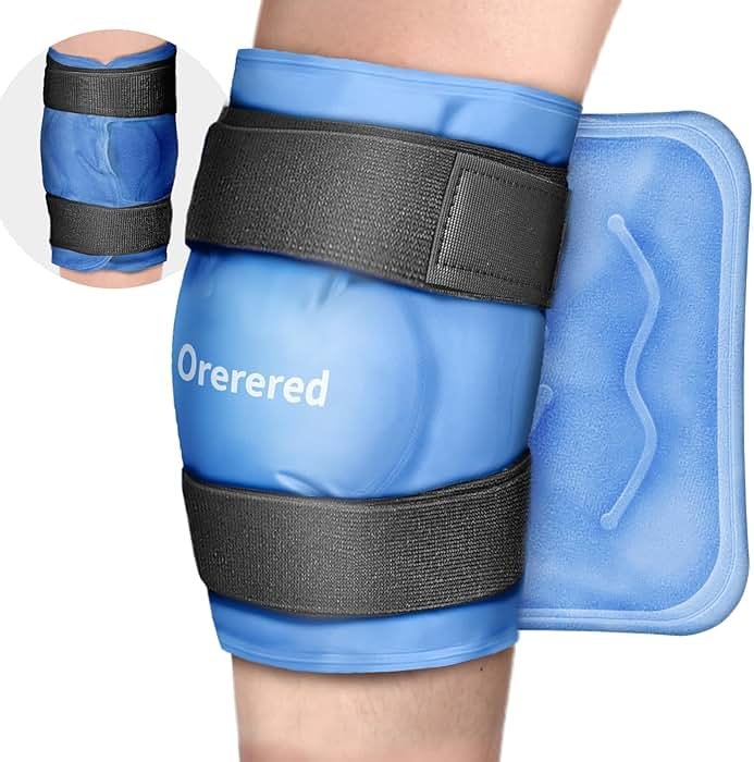 Ice Packs for Injuries Reusable, Knee Gel Ice Pack Wrap Pain Relief for Knee Replacement Surgery, Swelling, Meniscus Tear, ACL, Sports Injuries, Bruises and Arthritis, Elbow Ice Pack Blue - Product Image