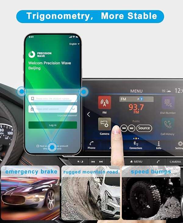 KEPHTH Car Phone Holder Accessories for Nissan Altima SR SV 2019-2024 2025/Sentra SR SV 2020-2024 2025/Rogue S SV 2021-2025 2026 Dash Mount Cell Phone Holder for Most Smartphones(for 8inch Screen) - Image 3