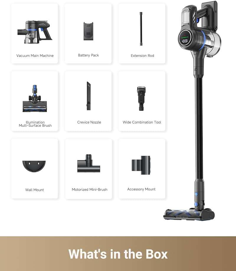 MOVA J30 Cordless Vacuum Cleaner,144AW Powerful Suction, 180° Folding Tube Cleans Corners, 4-in-1 Stick Vacuum, 60Min Runtime, Anti-Tangle Brush with Lights, Deep Clean Pet Hair, Hard Floor, Carpet - Image 7