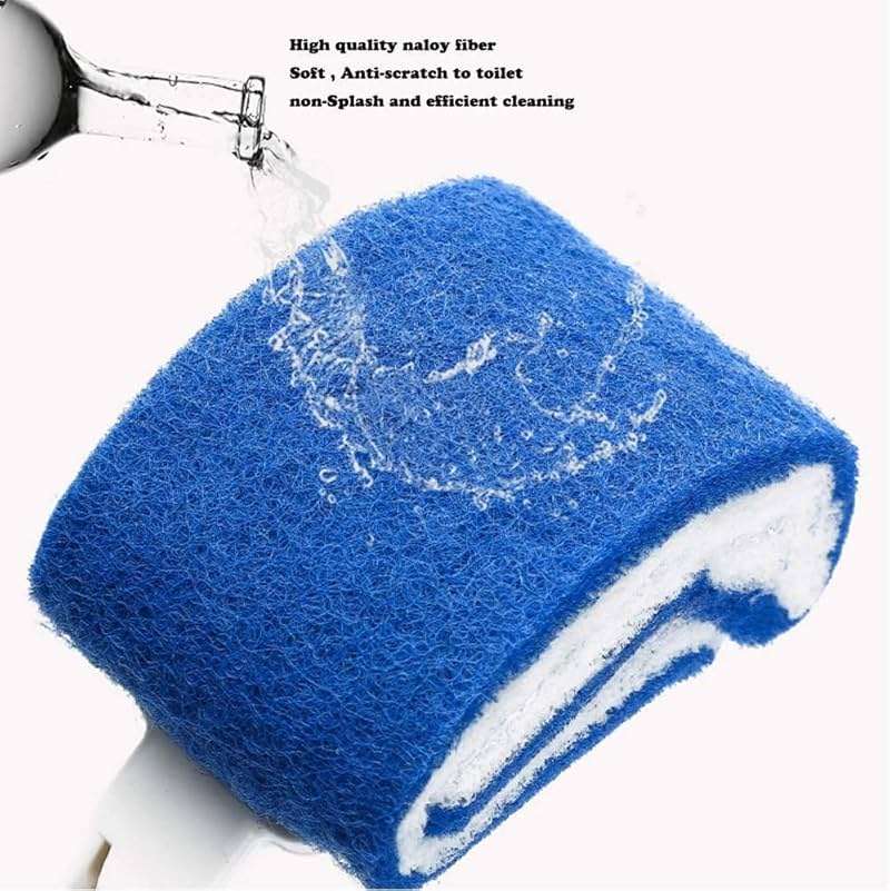 Toilet Brush Bowl Brush Bathroom Brush Under Rim Toilet Brush Scracth-Free Curved Good Grip Easy to use deep Cleaning No Scratching, Anti-Splashing Easy to Store (2pc White) - Image 5