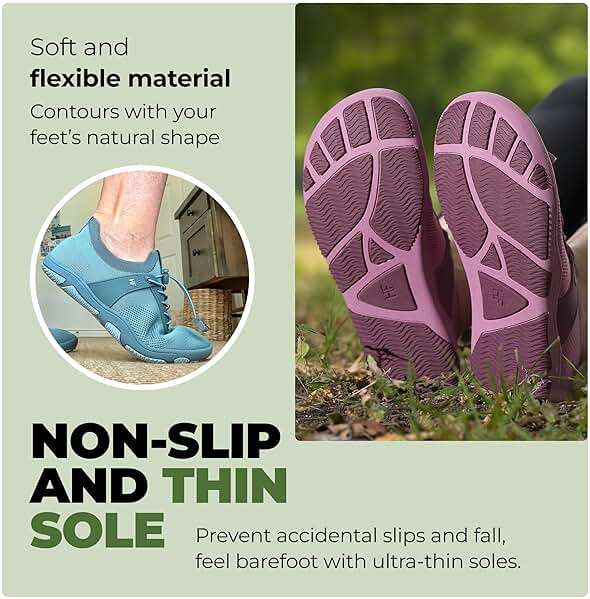 Hike Footwear Theora Pro Barefoot Shoes for Women & Men – Wide Toe Box Zero Drop Sole Mnimalist Hiking Shoes, Lightweight Walking Sneakers With Arch Support, Healthy Daily Footwear - Image 5