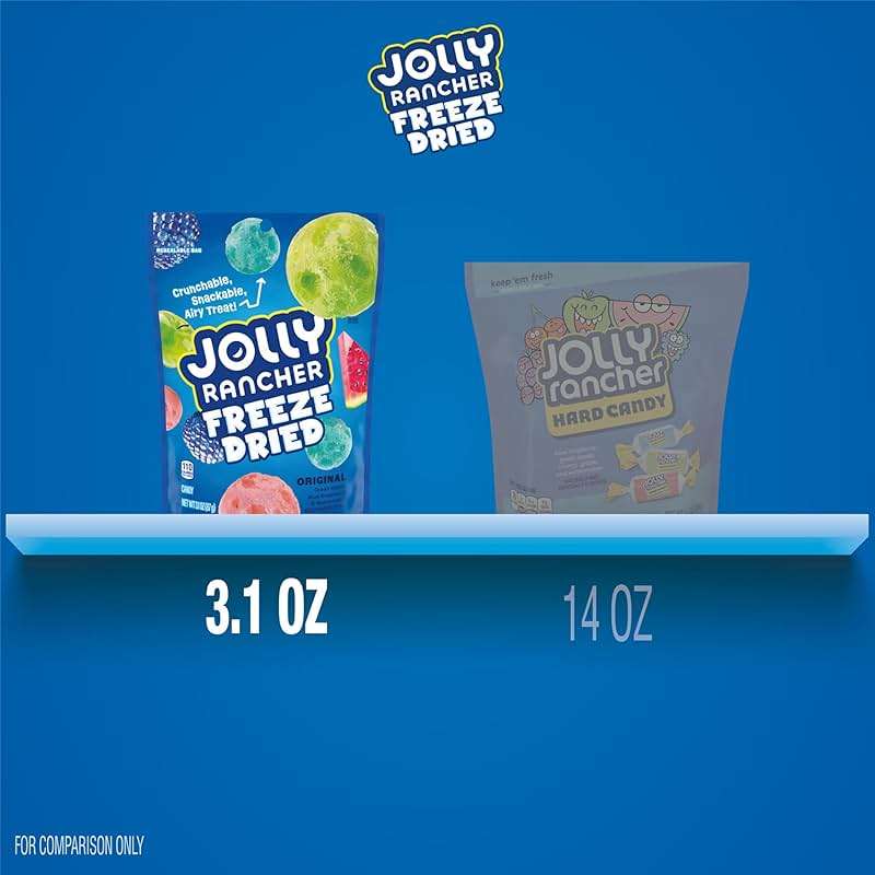 JOLLY RANCHER Freeze Dried Original Fruit Flavored Candy Bag, 3.1 oz - Image 4