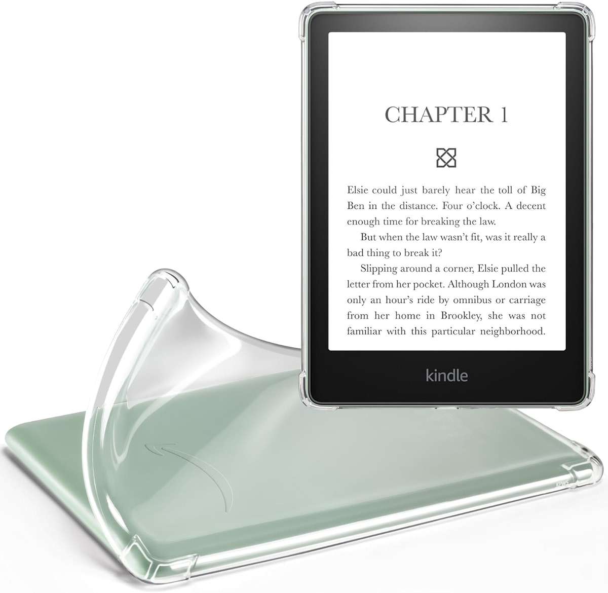 iDLEHANDS Clear Case for 6" Kindle 2024 and 2022 (11 Generation) - Ultra-Slim Soft TPU Transparent Cover, Lightweight & Durable Protection, Clear - Image 1