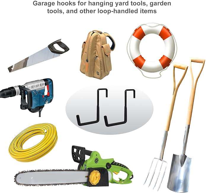 Gueryee Rafter Hanger Hook 2 Pcs, Large S Hooks, Upgraded Fence Hangers, Ladder and Bike Hanging Hooks for Storage, Heavy Duty Garage Utility Rafter Hook for Hanging Hose, Plants, Chairs and More - Image 6