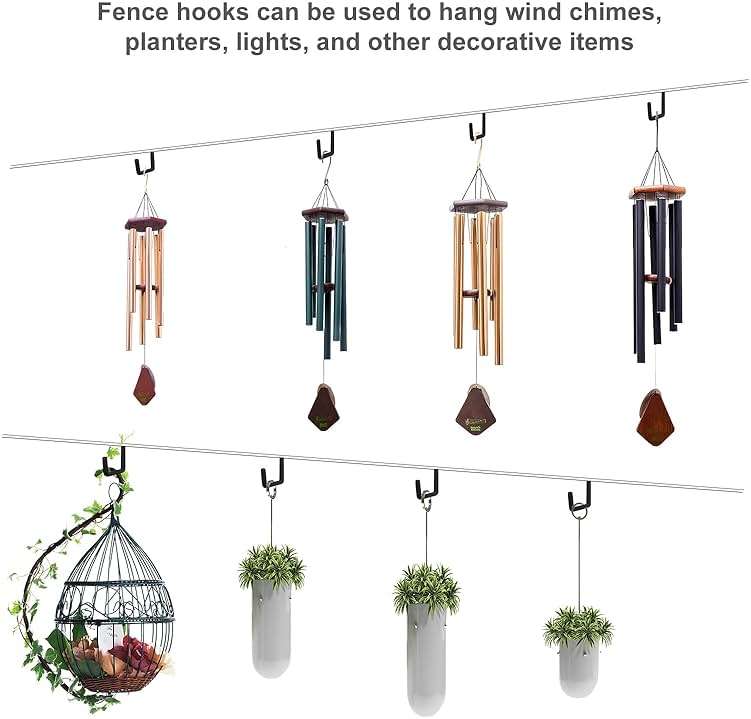 Gueryee Rafter Hanger Hook 2 Pcs, Large S Hooks, Upgraded Fence Hangers, Ladder and Bike Hanging Hooks for Storage, Heavy Duty Garage Utility Rafter Hook for Hanging Hose, Plants, Chairs and More - Image 7