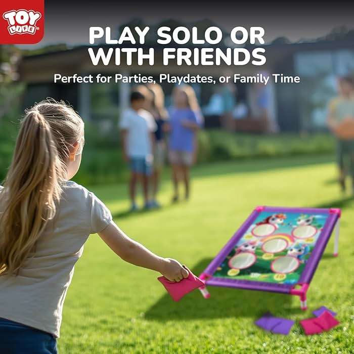 TOY Life Bean Bag Toss Game, Carnival Party Games, Cornhole Set for Kids Outdoor Games, Outside Toys for Kids Ages 4-8, Yard Outdoor Toys for Toddlers 3-5, Gifts for 3 4 5 6 7 Year Old Girls & Boys - Image 6