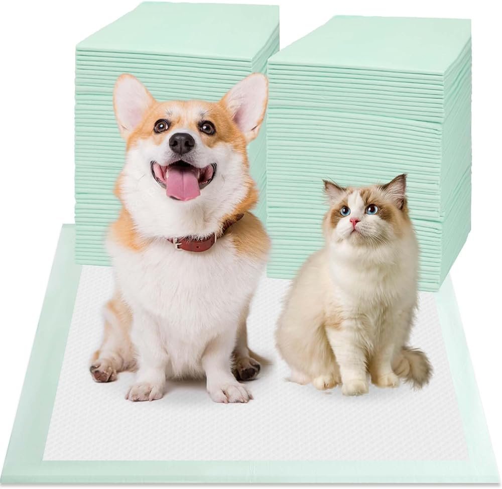 80PCS Pet Training and Puppy Pads - 24"x24" Disposable Waterproof Puppy Pee Pads - Maximum Absorption and Protection - Product Image