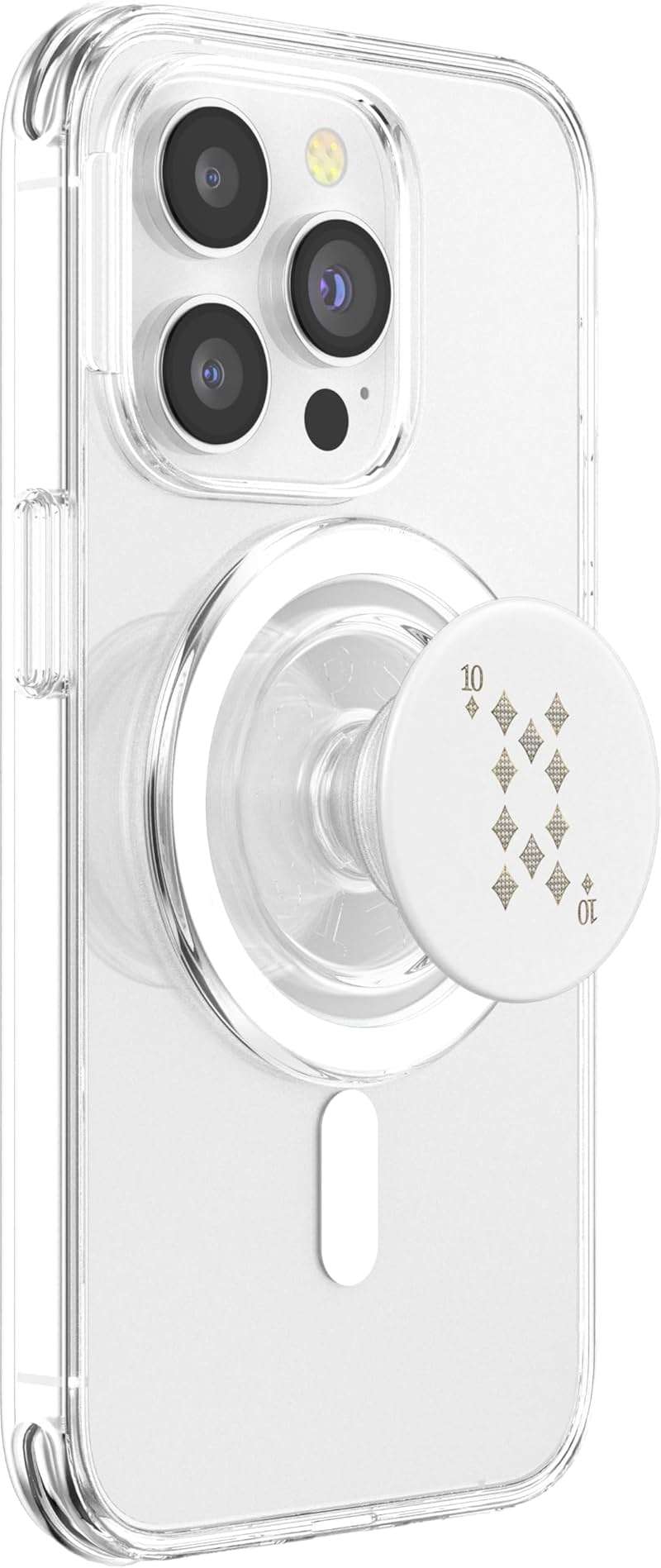 Ten (10) of Diamonds Poker Card Playing Card Blackjack Card PopSockets PopGrip for MagSafe - Image 3
