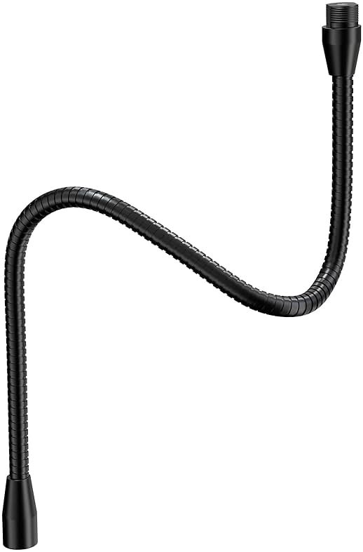 ZealSound Upgraded Metal Hose Arm, 19 inch Flexible Gooseneck Stand, Heavy Duty Extension for Microphone, Mic Floor Stand, Phone Holder, Makeup Mirror, 5/8" Thread - Product Image