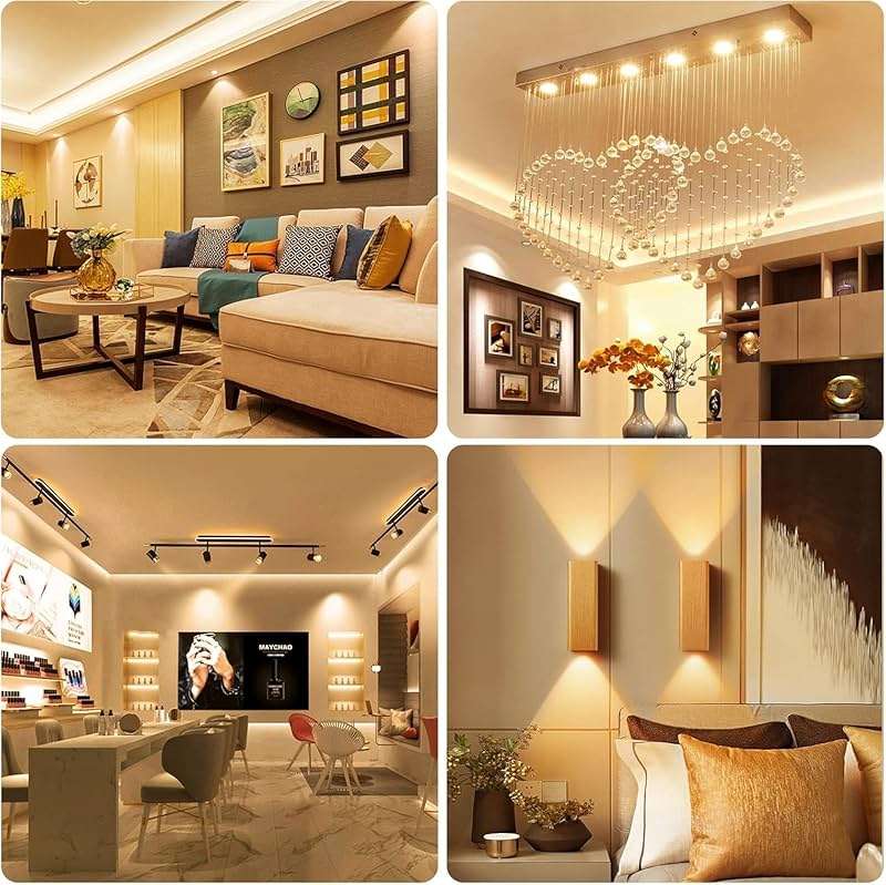 Vinaco MR16 LED Bulb 2700K 7W Warm White 450LM High Brightness MR16 Bulb GU5.3 Bi-pin Base(50W Halogen Equivalent) Non-dimmable, 38°GU5.3 Light Bulb LED for Landscape Lighting Track Lighting - Image 9