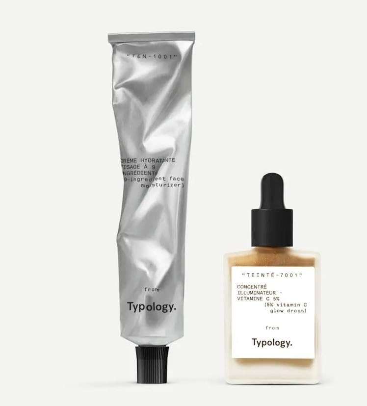 Typology Instant Radiance Duo - Glow Drops & 9-Ingredient Moisturizer + Complimentary Sheet Masque - Image 1