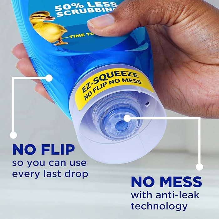 Dawn Ultra EZ-Squeeze Dish Soap, Dishwashing Liquid, Original, 3x22oz - Image 4