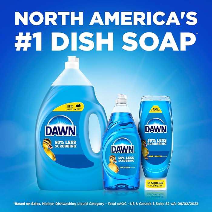 Dawn Ultra EZ-Squeeze Dish Soap, Dishwashing Liquid, Original, 3x22oz - Image 8