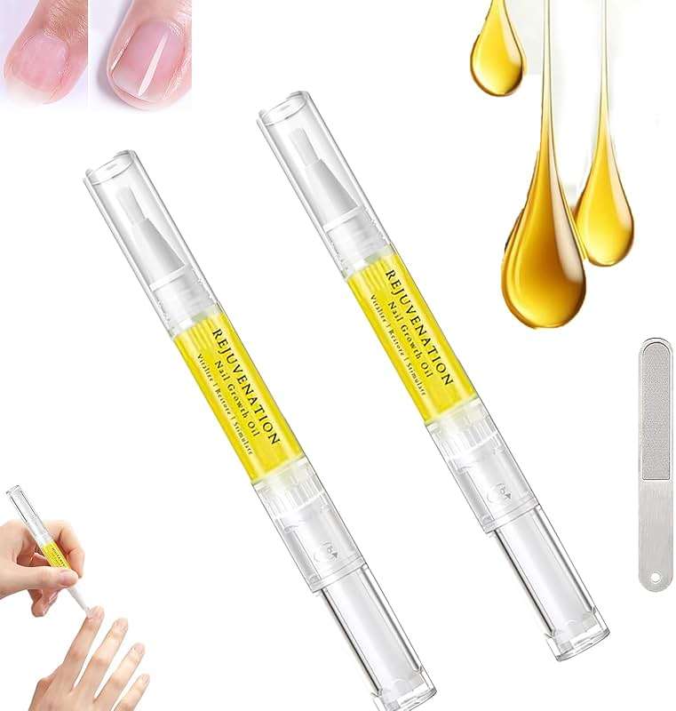 Brother Cosmetics Nail Growth Oil,Rejuvenation Nail Growth Oil,Nail Growth Serum,Cuticle Oil Pen,Instant Nail Repair Nail Oil for Growth and Strength (2PCS) - Image 1