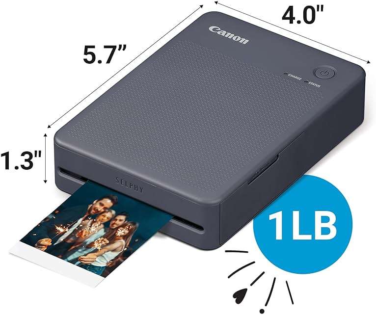 Canon SELPHY QX20 Compact Photo Printer Dark Gray - Image 8