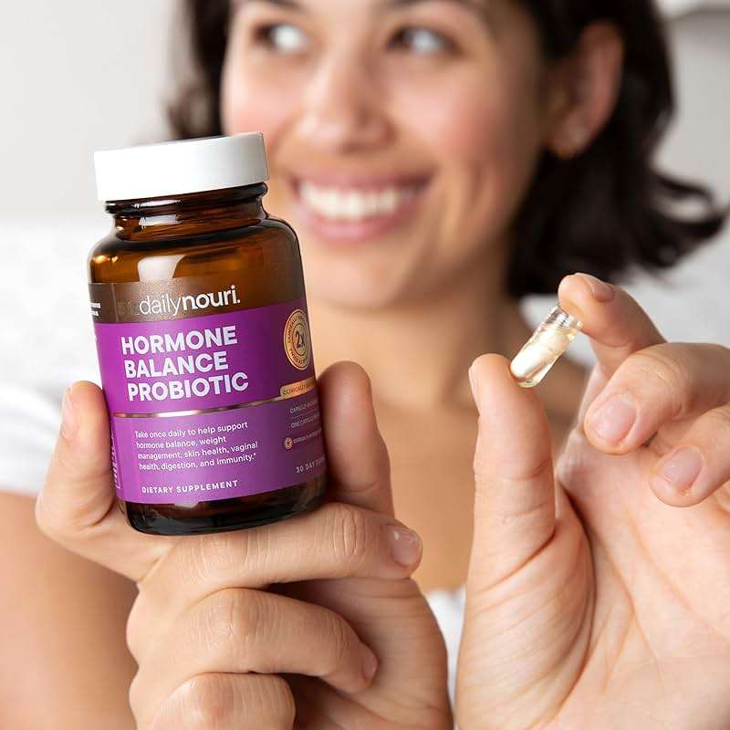 Daily Nouri Hormone Balance Probiotics for Women | Supports Healthy Estrogen Metabolism, Hormone & Cycle Health | Gut-Estrogen/Estrobolome Support | 7 Clinically Studied Strains + Plant-Based Omega - Image 7