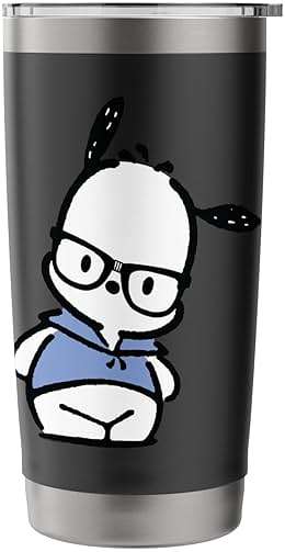Pochacco Nerd Glasses Stainless Steel Insulated Tumbler - Image 4
