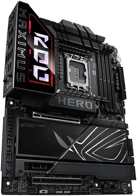ASUS ROG Maximus Z890 Hero Intel® Z890 LGA 1851 ATX Motherboard, Advanced AI PC-Ready, 22+2+1+2 Stages, DDR5, WiFi 7, 3X PCIe® 5.0 M.2, Thunderbolt™ 4, USB Type-C®, AI Overclocking/Cooling/Networking - Image 13