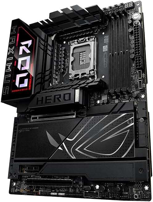 ASUS ROG Maximus Z890 Hero Intel® Z890 LGA 1851 ATX Motherboard, Advanced AI PC-Ready, 22+2+1+2 Stages, DDR5, WiFi 7, 3X PCIe® 5.0 M.2, Thunderbolt™ 4, USB Type-C®, AI Overclocking/Cooling/Networking - Image 14