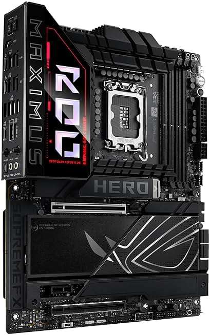 ASUS ROG Maximus Z890 Hero Intel® Z890 LGA 1851 ATX Motherboard, Advanced AI PC-Ready, 22+2+1+2 Stages, DDR5, WiFi 7, 3X PCIe® 5.0 M.2, Thunderbolt™ 4, USB Type-C®, AI Overclocking/Cooling/Networking - Image 17