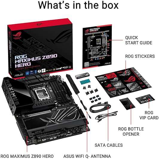 ASUS ROG Maximus Z890 Hero Intel® Z890 LGA 1851 ATX Motherboard, Advanced AI PC-Ready, 22+2+1+2 Stages, DDR5, WiFi 7, 3X PCIe® 5.0 M.2, Thunderbolt™ 4, USB Type-C®, AI Overclocking/Cooling/Networking - Image 6