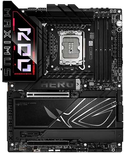 ASUS ROG Maximus Z890 Hero Intel® Z890 LGA 1851 ATX Motherboard, Advanced AI PC-Ready, 22+2+1+2 Stages, DDR5, WiFi 7, 3X PCIe® 5.0 M.2, Thunderbolt™ 4, USB Type-C®, AI Overclocking/Cooling/Networking - Image 8
