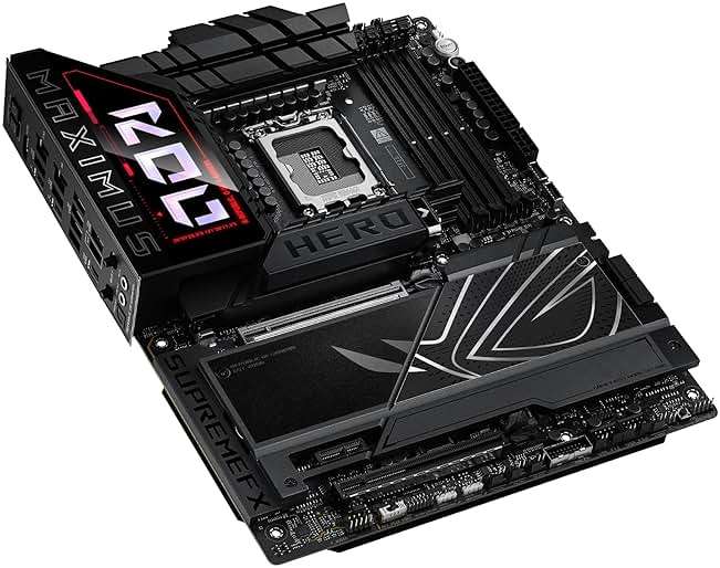 ASUS ROG Maximus Z890 Hero Intel® Z890 LGA 1851 ATX Motherboard, Advanced AI PC-Ready, 22+2+1+2 Stages, DDR5, WiFi 7, 3X PCIe® 5.0 M.2, Thunderbolt™ 4, USB Type-C®, AI Overclocking/Cooling/Networking - Image 9
