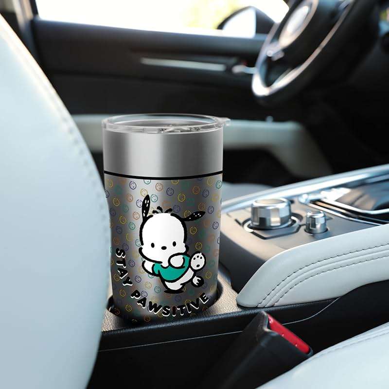 Pochacco Stay Paw-sitive Positive Good Energy Fun Vibes Stainless Steel Insulated Tumbler - Image 2