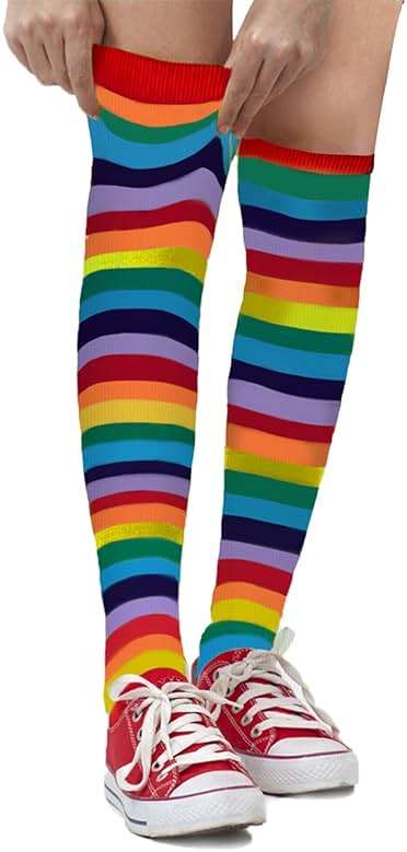 Dress Up America Cotton Striped Socks for Kids - Striped Knee High Socks for Girls and Boys | Teens - Stylish & Comfortable - Image 1