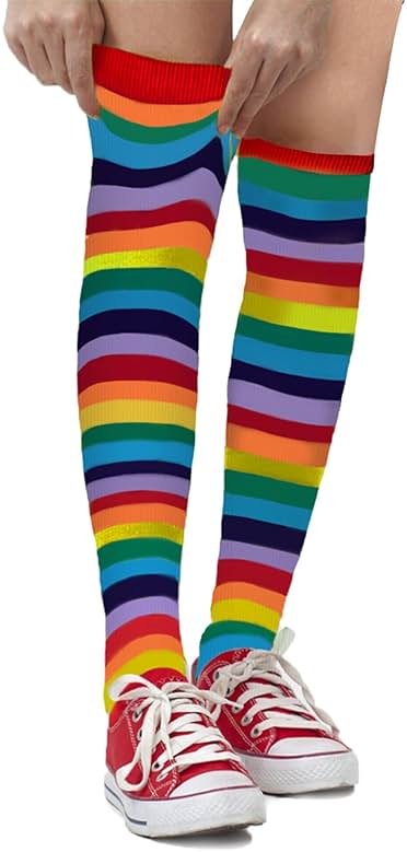 Dress Up America Cotton Striped Socks for Kids - Striped Knee High Socks for Girls and Boys | Teens - Stylish & Comfortable - Product Image