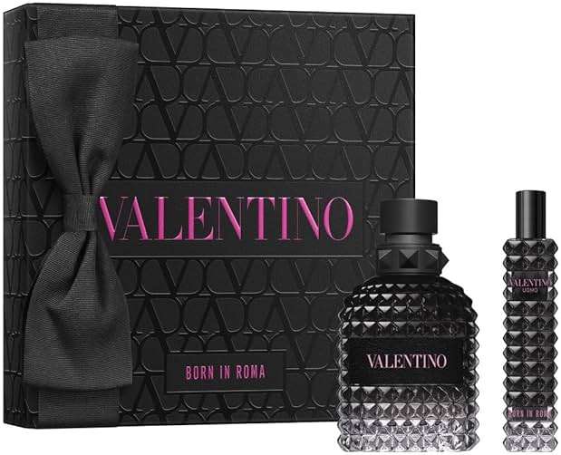 Valentino Born in Roma Uomo EDT Gift Set (Eau de Toilette Spray 1.7 fl. oz + Travel Spray 0.5 fl. oz) - Image 1