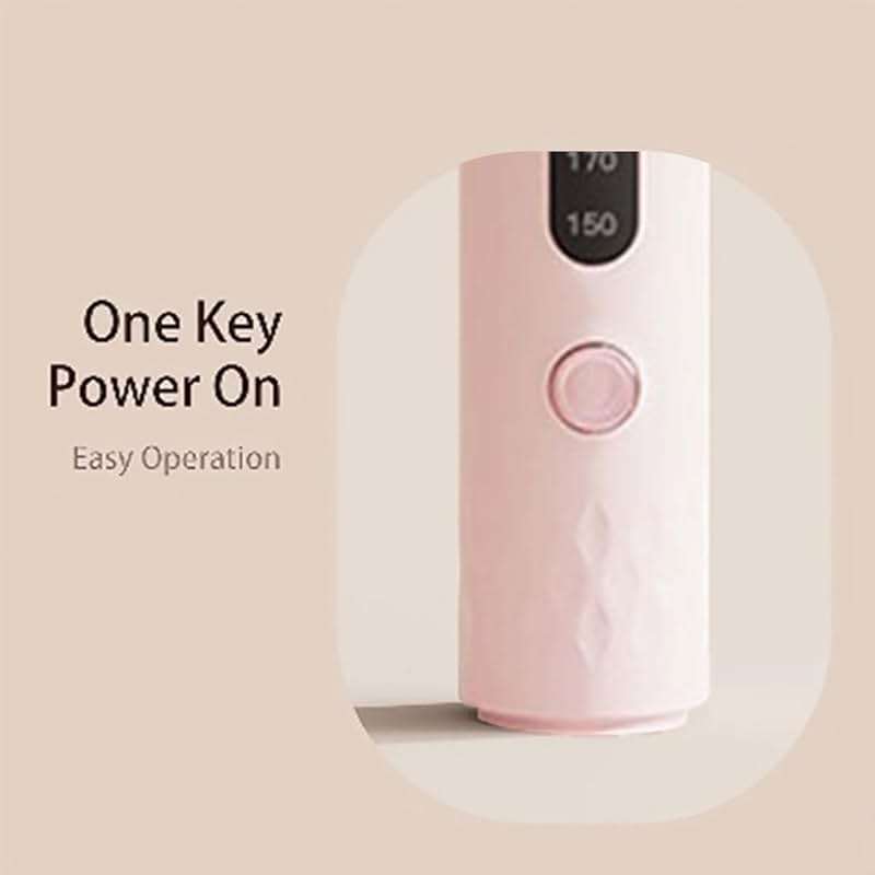 Automatic Curling Iron,Four Temperature Levels can be Selected,Rotating Curling Iron,Diameter 28mm ,Anti-Tangle Rotating Curling Wand for Hair Styling,Pink - Image 4