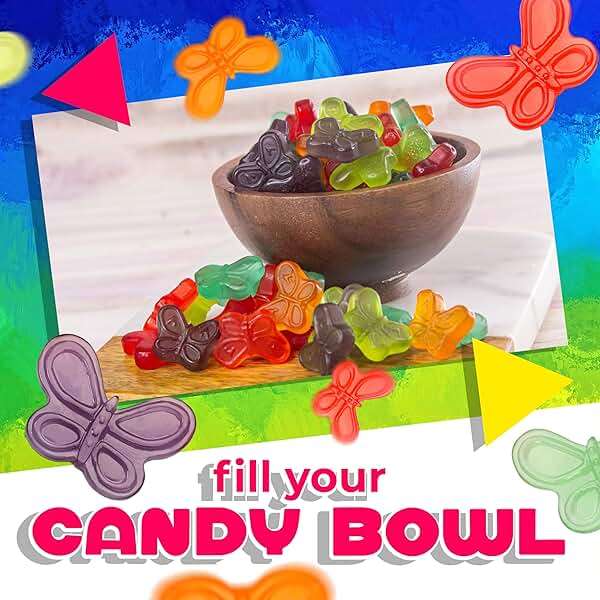 Gummy Butterflies | 1 Pound Bag | Mini Butterflies Gummy Candy in Assorted Fruit Flavors | Chewy Candy for Garden Themed Parties, Snacking, Gifting & Buffets - Image 4