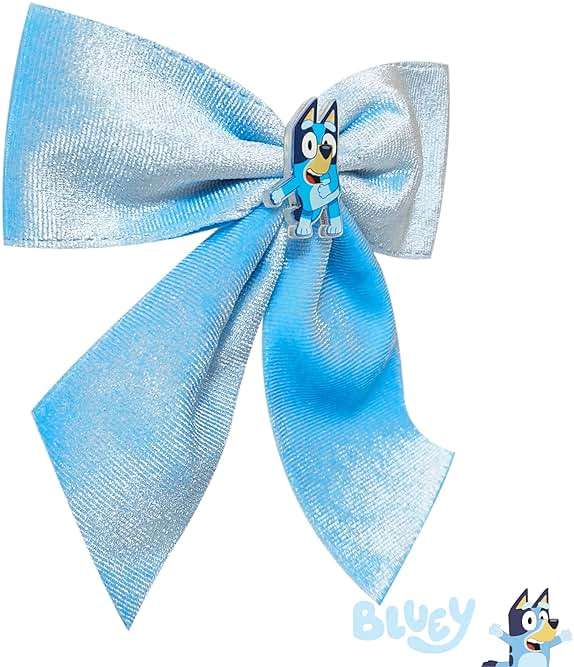 LUV HER Bluey Long Tail Hair Bow for Girls with Alligator Clip with Charm of Bluey - Hair Accessory, Ages 3+ - Image 4