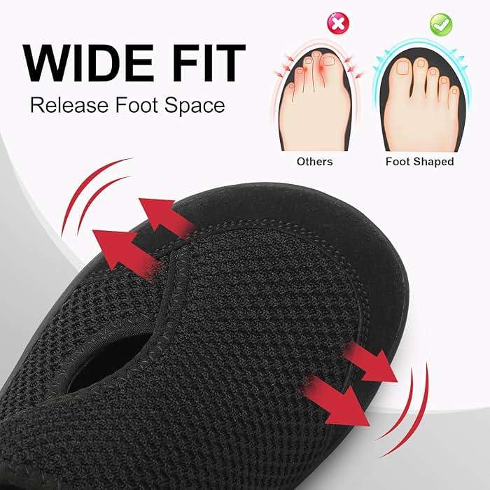 LeIsfIt Womens Wide Diabetic Shoes Adjustable Barefoot Walking Shoes Breathable Zero Drop Sneakers for Wide Width Arthritis Edema Feet - Image 2