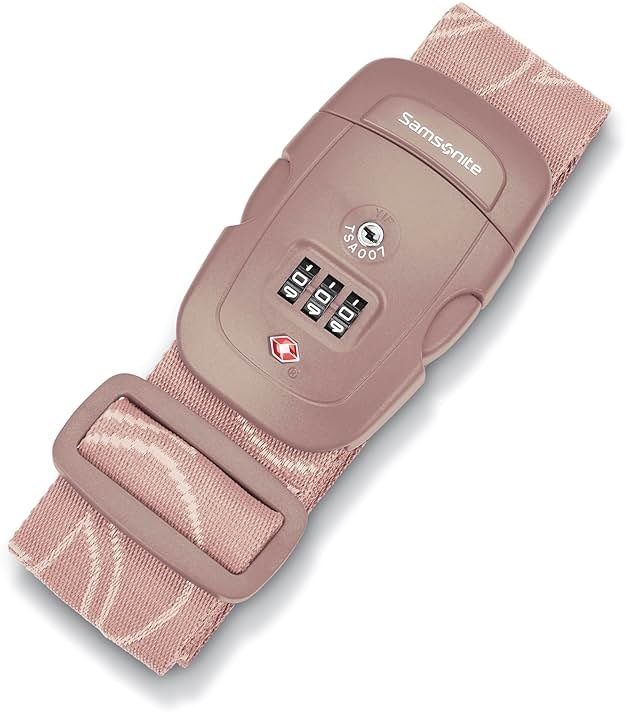 Samsonite 3-Dial Combination Lock, TSA Approved Travel Lock, Dusty Rose - Product Image
