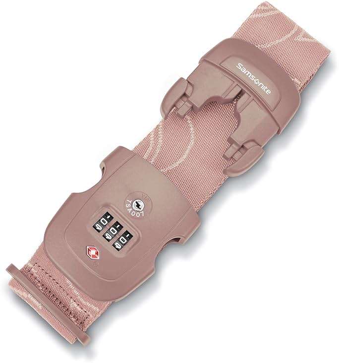 Samsonite 3-Dial Combination Lock, TSA Approved Travel Lock, Dusty Rose - Image 2