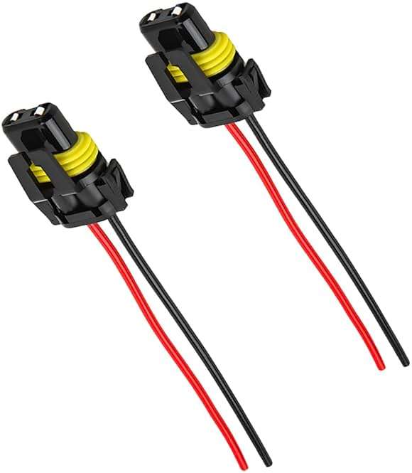 Wevdn 2 PCS 9005 HB3 9006 HB4 9012 Bulb Socket, Headlight Connector Female Adapter Wiring Harness Socket, Automotive Headlights Fog Lights Socket Wire Replacement, Car Accessories - Image 1