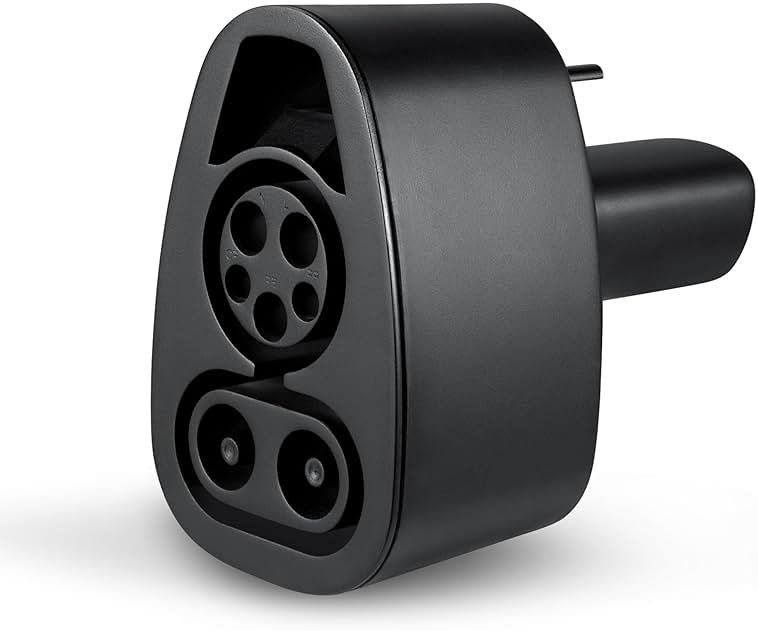 Lectron CCS to Tesla Adapter - 500A, 500V Tesla Charger Adapter - Compatible with All Tesla Models & CCS-Enabled NACS EVs - DC Fast Charging ONLY - NOT Compatible with Cybertruck (Black) - Product Image