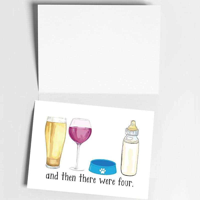 Hqulpr Lovely Baby Shower Card, Funny New Baby Congratulations Card for New Mom Dad Parents - Image 4