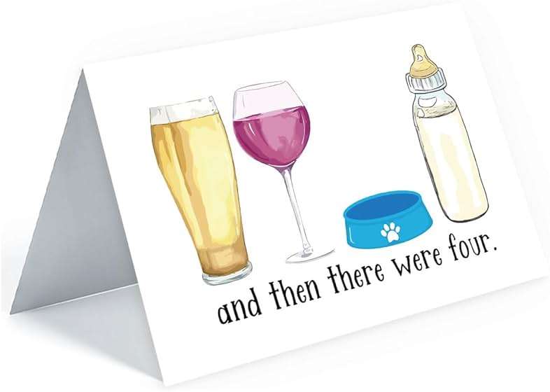 Hqulpr Lovely Baby Shower Card, Funny New Baby Congratulations Card for New Mom Dad Parents - Image 6