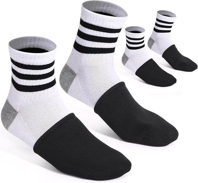 TOBWOLF 2 Pairs Ice Bath Toe Socks, 3MM Cold Plunge Toe Covers, M/L/XL Size Reusable Ice Bath Socks for Cold Plunge at Home - Product Image