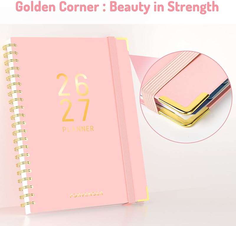 Jul 2026 - Dec 2027 Planner, Forvencer 18 Month Academic Planner 2026-2027, 8.5" x 11", Calendar Planner Weekly and Monthly, Daily Agenda Book, College School Supplies for Student Teacher, A4, Blue - Image 3