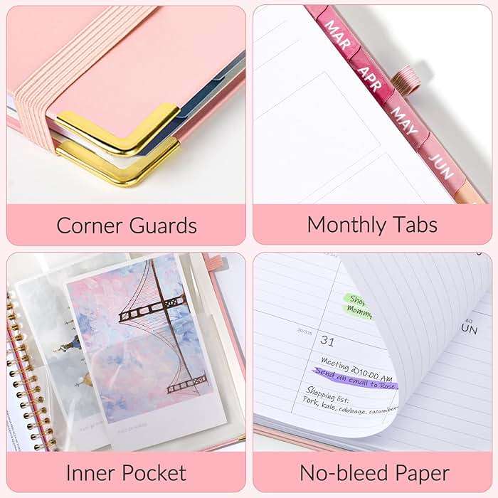 Jul 2026 - Dec 2027 Planner, Forvencer 18 Month Academic Planner 2026-2027, 8.5" x 11", Calendar Planner Weekly and Monthly, Daily Agenda Book, College School Supplies for Student Teacher, A4, Blue - Image 7