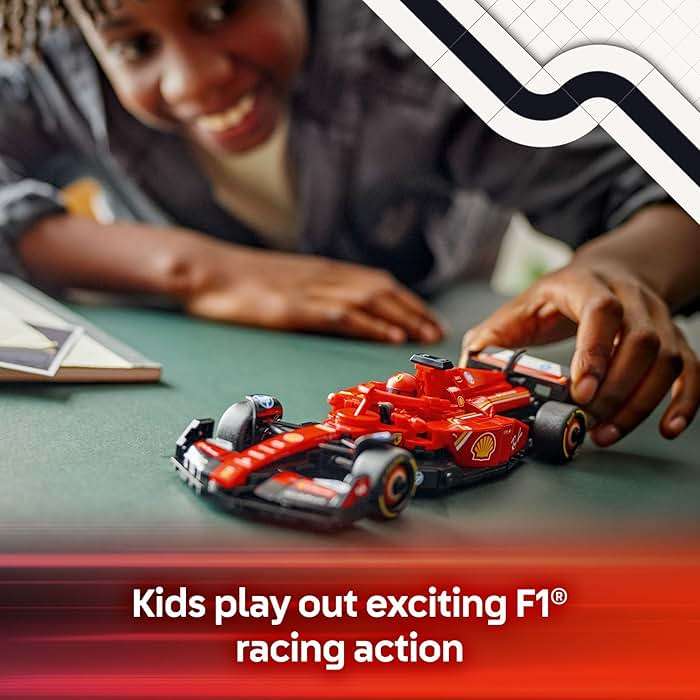 LEGO Speed Champions Ferrari SF-24 F1 Race Car Toys - Building Sets for Kids, Boys & Girls, Ages 10+ - Ferrari F1 Model Car Kits for Display or Play - Gift Ideas for Birthdays and Fans - 77242 - Image 3