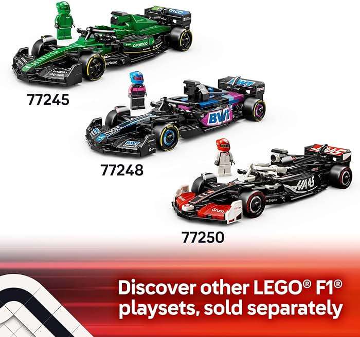 LEGO Speed Champions Ferrari SF-24 F1 Race Car Toys - Building Sets for Kids, Boys & Girls, Ages 10+ - Ferrari F1 Model Car Kits for Display or Play - Gift Ideas for Birthdays and Fans - 77242 - Image 7