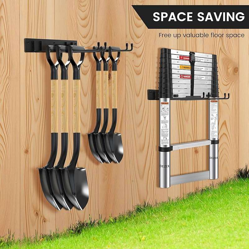 Neiteli Folding Chair Rack,Metal Folding Chair Storage Rack - 2-Pack,Heavy Duty Design,Garage Organization & Foldable Chair Hanger - Image 7