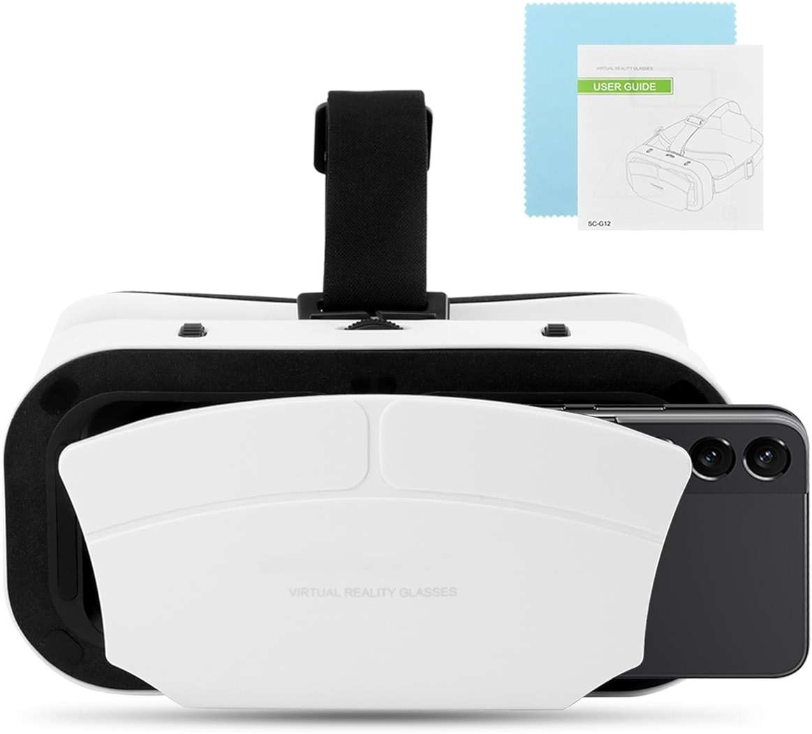 Virtual Reality Goggles, 3D VR Glasses Adjustable VR Virtual Reality Headset with Wide Angle Lens, Universal 3D VR Headset for Kids Adults, HD Goggles for Phone Movies Games - Image 9