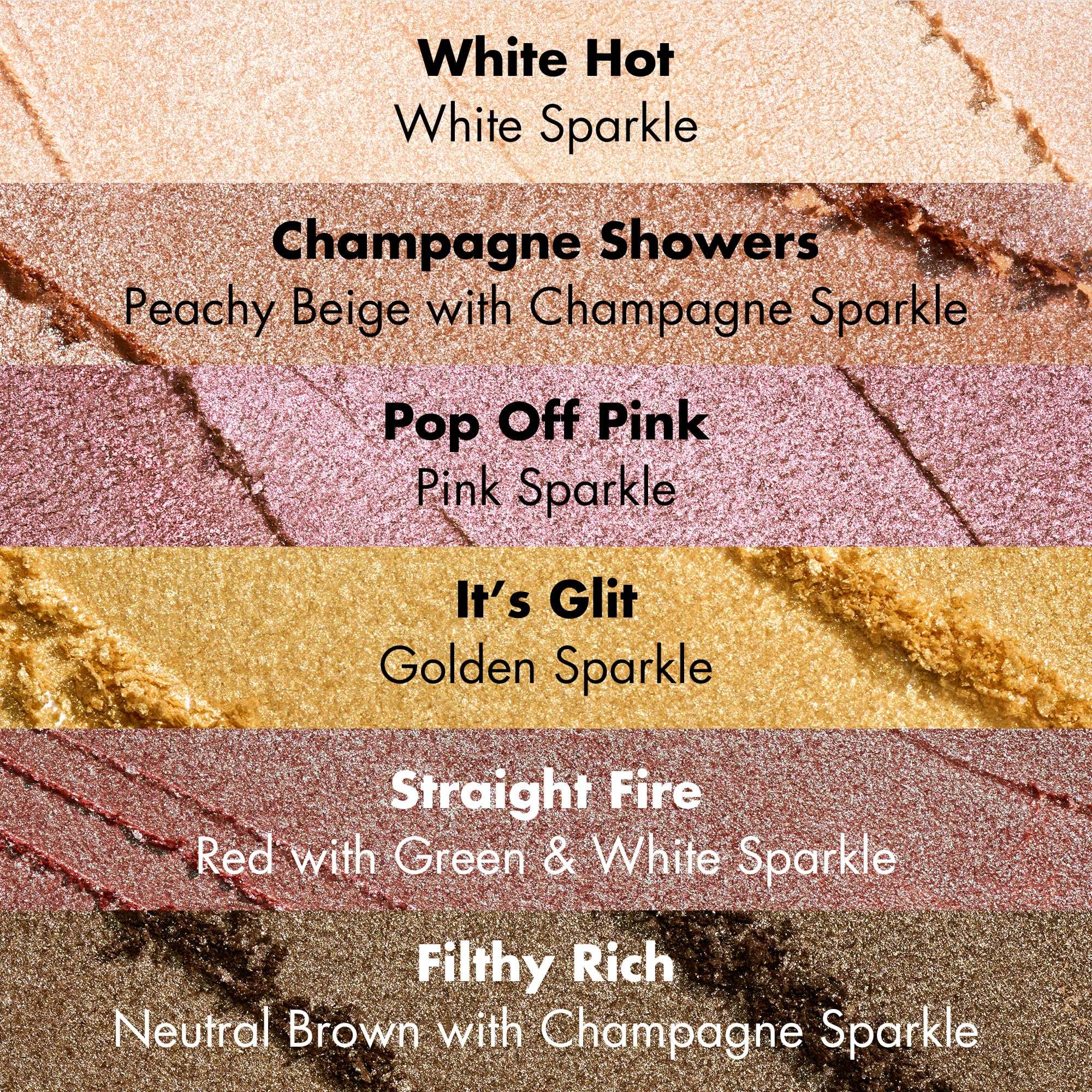 e.l.f. Fine As Fleck Glitter Eyeshadow, Long-Lasting Sheer Eye Makeup With A Shimmer Finish, Smooth Formula, Vegan & Cruelty-Free, Champagne Showers - Image 3